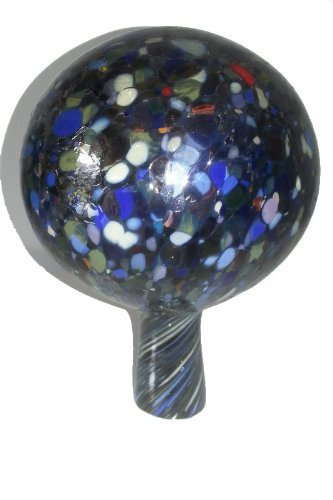 Oberstdorfer Glashütte Gartenkugel farbige Rosenkugel bunt verspiegelt Decorative Kristallglas Blumenkugel frostfest mundgeblasen Durchmesser ca. 9 cm