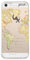 Gocase World Map Blank Hülle | Kompatibel mit iPhone 5 / 5S / SE | Transparent mit Druck Silikon Durchsichtig TPU Schutzhülle Kratzfest Handyhülle | Reisen Weltkarte Abenteuer Ozean Fliegen