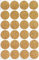 Klebepunkte Glitzer Gold 25 mm runde Aufkleber – Größe 2,5 cm Sticker 120 Vorteilspack von Royal Green