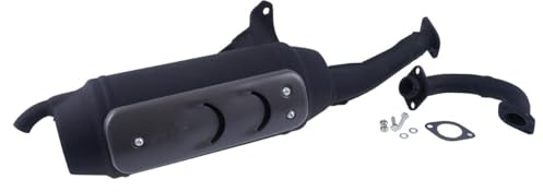 SITO Plus Auspuff kompatibel mit Zip Fast Rider, NRG, Gilera Typhoon 50 2T | Standard-Optik, leiser Klang; kompatibel mit Easy Moving, PIAGGIO Free 50 DT, Free 50 TT, VESPA ET2 50, GILERA Storm 50 2T AC