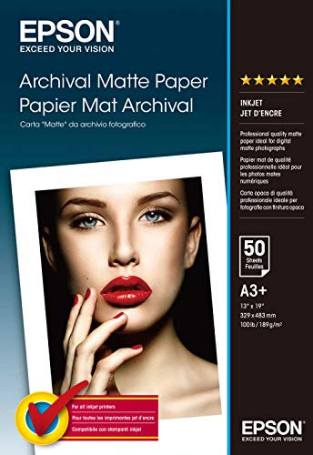 Epson C13S041340 Matte archival paper inkjet 192g/m2 A3+ 50 Blatt Pack