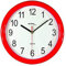 techno line WT 600 Horloge Murale à Quartz Rouge