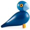 Kay Bojesen Kay Singvogel Figuren 15.5 cm Singvögel Weihnachtsdekoration, blau