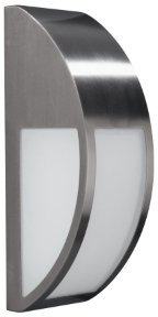 Massive Wall Light – Outdoor Lighting (Wall, AC, E27, Stainless Steel, Stainless Steel, Synthetics, IP44)
