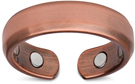 Smarter LifeStyle Elegantes Magnetisches Therapie-Ring Aus Reines Kupfer Schmerzlinderung Für Arthritis Und Karpaltunnelsyndrom (2Er-Pack) (2er-Pack) Größe 7