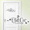 Grandora Wandtattoo Chill Out Lounge I weiß (BxH) 28 x 12 cm I Türaufkleber Schlafzimmer Kinderzimmer Sticker Aufkleber Wandaufkleber Wandsticker W882