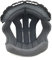 Motorcycle Shoei NXR Centre Pad Type E 13mm Black L
