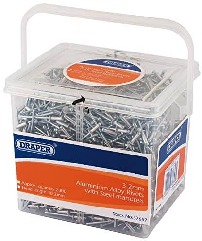 Draper Blind Rivets, 3.2 x 10.2mm (Tub of 2000) 37657