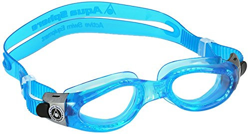 Aqua Sphere Kaiman Schwimmbrille, blau transparent/transparentes Glas, Einheitsgröße