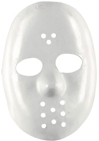 Widmann 4698B - Hockeymaske, weiß, Psycho, Halloween, Karneval, Mottoparty