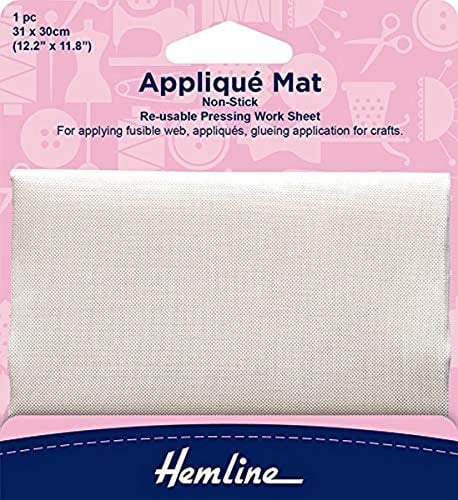 Hemline Non Stick Applique Pressing Sheet, 31cm x 30cm