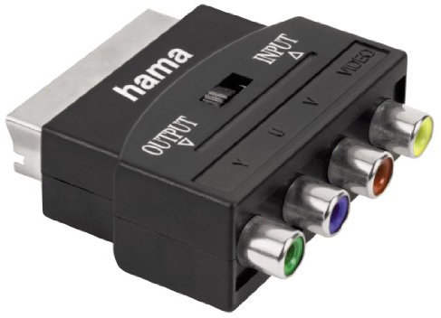 Hama 00122240 Video-Adapter (SCART, Video-Cinch In/Out) schwarz