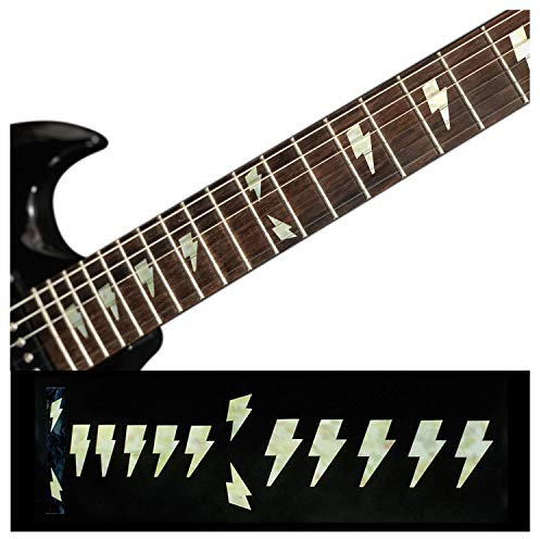 Inlay Sticker Griffbrett Position Marker für Gitarren & Bass - AC/DC Lightning Bolt