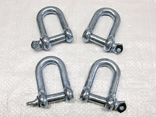 x4 20MM Galvanised Steel Commercial Dee Shackles