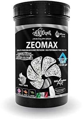 Haquoss Zeomax Aktiviertes Zeolith-Filtermedium für Aquarium- und Teichfilter, Einheitsgröße