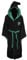 Harry Potter Slytherin House Herren Bademantel mit schwarzer Kapuze