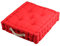Stof Bodenkissen, Größe 45 x 50 cm, 100% Baumwolle, Farbe: Rot, Modell Duo, ideale Dicke, bequem und elegant, angenehm zu berühren