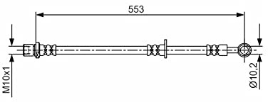 BOSCH Bremsschlauch 1987481710