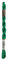 Anchor 4585000-00230 Stickgarne, 100% Baumwolle, phosphorgrün dunkel, Stärke 5, 21m, 7 Gramm