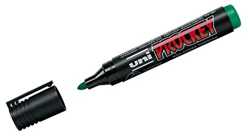 Uni-Ball 159163 - Marker Uni Prockey, Rundspitze, 1,5-3 mm, grün, 1 Stück