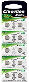 10 x AG5 393 Alkaline Coin Cell Button 1.5v Battery