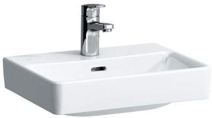 Laufen PRO S Top-HWB, 1 Loch für Wasserhahn, ohne Überlauf, US-Boden, 450 x 340, Farbe: weiß mit LCC Badkeramik > Waschtische & Handwaschbecken