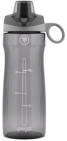 Pogo BPA-Free Plastic Water Bottle, 18oz.