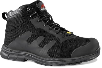 Rock Fall TeslaDRI ESD Safety Steel Toe Cap Safety Trainer Unisex, Fully Waterproof Safety Boots, SRC Slip Rated Work, Ankle High with Fibreglass Protective Toecap UK 10