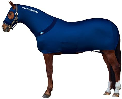 WeatherBeeta Stretch Rug, Navy, Pony
