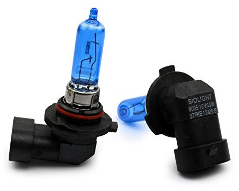 INION 2x HB3 9005 60W Xenon Blue HID Lampen, Xenon Style Lampen, Xenon Look Lampen Weiss, Xenon Style Birnen Brenner - Halogen Xenon Lampen Zugelassen