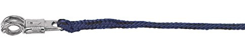 Kerbl Strick Führstrick Classic mit Panikhaken, Blau, 32145