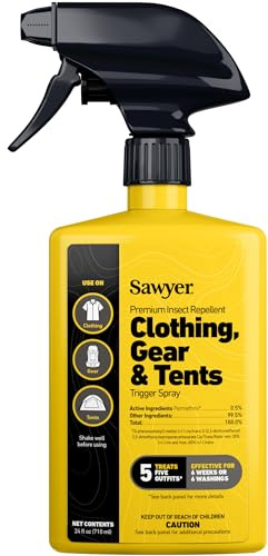 Sawyer Products SP657 Premium Permethrin Insect Repellent for Clothing, Gear & Tents, Trigger Spray, 24-Ounce