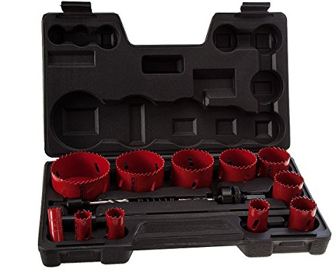 Abracs ABHSKIT17 Plumbers Holesaw Kit - Black (17-Piece)