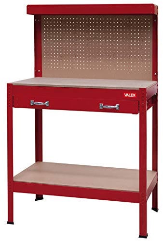 Valex BANCO DA LAVORO 1 CASSETTO, rosso, misura standard