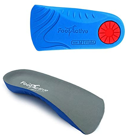 FootActive Medical 3/4 Length Insole, 7/8.5 UK, Blue