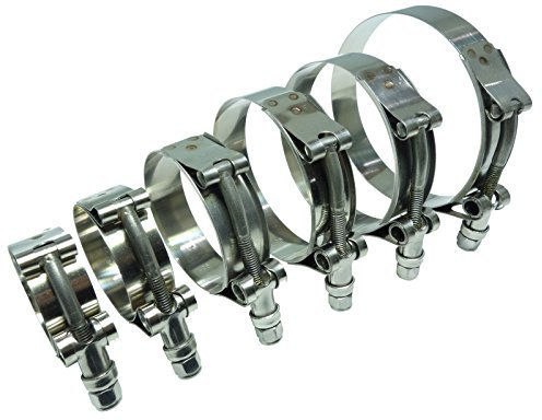 10x Edelstahlschelle W4 V2A T-Bolzen 31-36mm *** Schlauchschelle T-Bolt Clamp 1.4301 Gelenkbolzenschelle