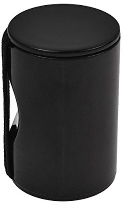 Kmise Rhythm Sand Shaker Finger Ring Music Ring Plastic Finger Shot for Ukulele Guitar Banjo Black