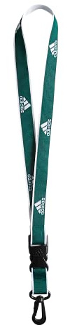 adidas Unisex Lanyard for Keys, Id Badge Holder, Keychain With Breakaway Buckle Lanyard (pack of 1)