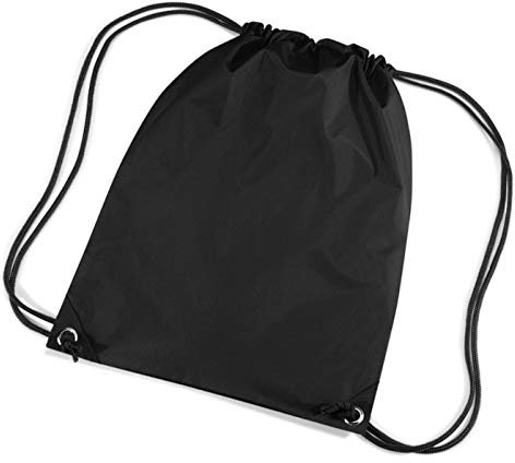 Shirtinstyle Sportbeutel, Gymnastikbeutel, Gymsac, Schuhbeutel mit Kordel, Farbe black