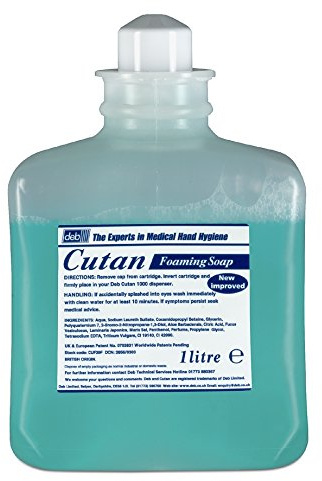 Cutan DUCUF39P Foaming Soap Cartridge Refill, 1 L, Blue (Pack of 6) (Pack of 6)