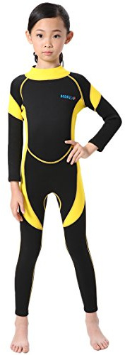 Cokar Neoprene Wetsuit One Piece Swimsuit for Kids Boys Girls UV Protection for Swim Surf Snorkel Scuba Diving (FBA)