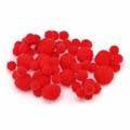 Pompons 20mm, 50 Stück, rot