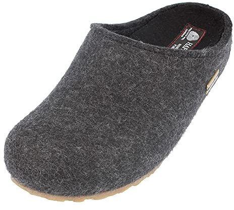 HAFLINGER Grizzly Michl Filzpantoffel Hausschuh mit Gummisohle