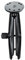 RAM MOUNT DOUBLE SOCKET ARM LONG W/ 2.5 ROUND BASE