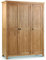 Julian Bowen Marlborough 3-türiger Kleiderschrank, Eiche