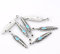 SiAura Material ® - 10x Pfau Feder Anhänger 5x28mm