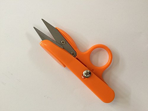 Chemital Ciseaux coupe-fil pour broderie, couture, en plastique avec bague TC101