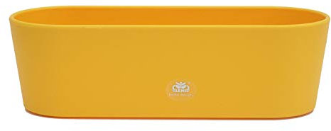 Kunststoff Flori Blumenkasten gelb L 26.5 cm B 10.0 cm H 08.0 cm