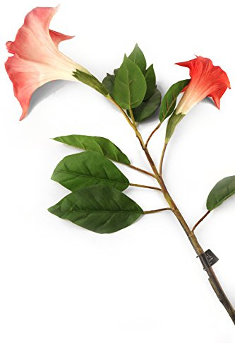 Floral Elegance Künstliche Engels-Trompete, 108 cm, Rosa, 12 Stück
