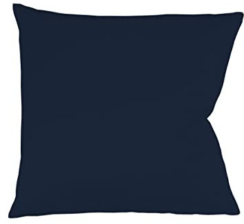 Fleuresse Colours Kissenbezug, Mako Satin, Marine, 80 x 80 cm